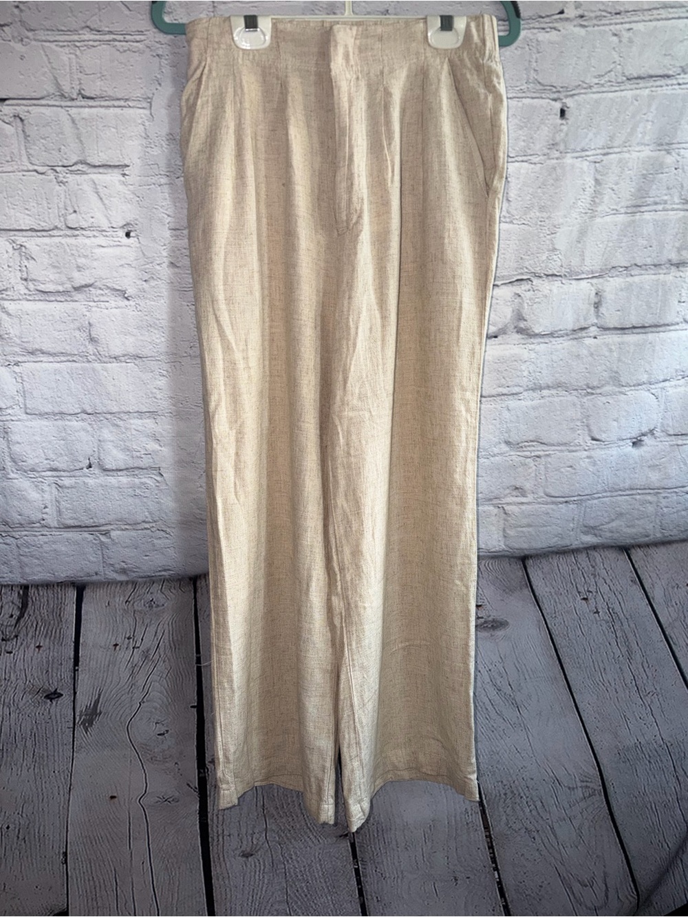 NWT Hunter & Brown Linen Blend Wide Leg Pants Size Small